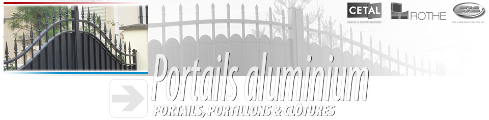 portails, portillons et clôtures en aluminium